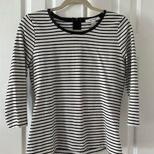 White House Black Market black and white striped shirt - Small